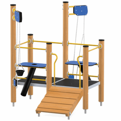 Orbis H Sandspiel groß, Holzpfosten