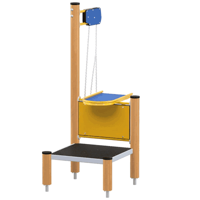 Orbis H Sandspiel klein, Holzpfosten