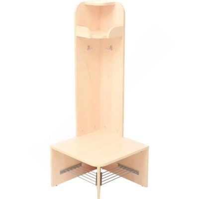 Schmetterling Eck-Abschluss Garderobe 2, Fachbreite: 23 cm, Sitzhöhe: 32,5 cm