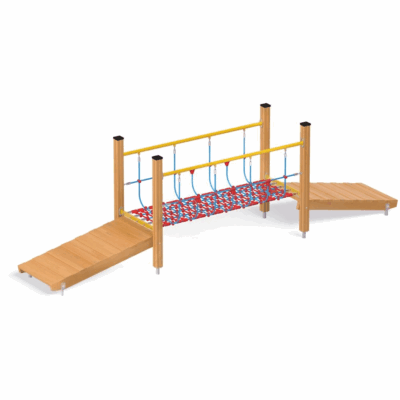 Seilbrücke mit Rampen