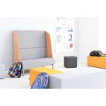 Sofa mit Hochlehne, grau, lackierte Blenden - sofa mit hochlehne grau lackierte blenden 101881 4 2