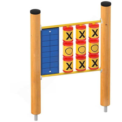 Orbis H Tic-Tac-Toe-Spiel, Holzpfosten