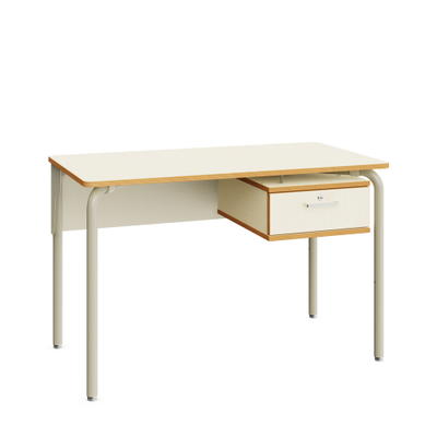 Rectangle Lehrertisch mit Schubfach und Sichtschutzblende