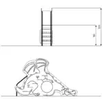 Rutsche Drache mit Rohrdurchgang – SOLO 0826 - 0826front