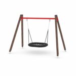 Schaukel mit Vogelnest – WOODEN SWING WD1423-1 - 0e21 wd1423 1c21s