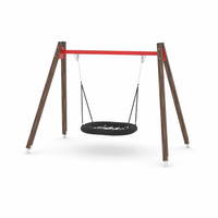 Schaukel mit Vogelnest - WOODEN SWING WD1423-1 – Bild 3