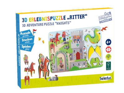 3D Erlebnispuzzle „Ritter“
