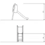 Rutsche mit Leiter – SOLO 0830 - 1631 0830front