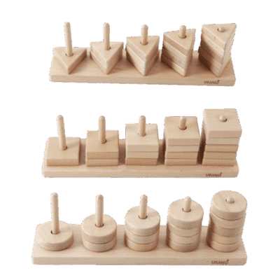 Geometrie-Steckspiel, 3 Formen