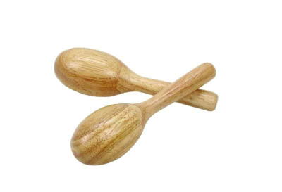 Holz Rasseln, 6 Paar