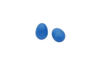 Rassel-Eier, 6 Paar