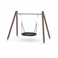 Schaukel mit Vogelnest - WOODEN SWING WD1423-1 – Bild 6