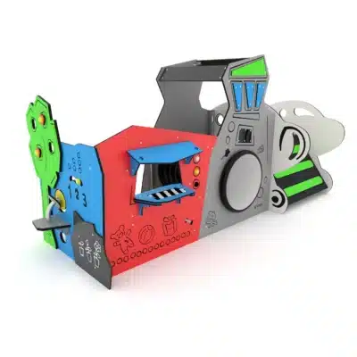 Spielhaus mit Rutsche und Zeichentisch - SOLO 0841