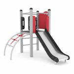 Spielturm mit Rutsche und Kletterbogen – STEEL 0200 - 2de7 0200c21s