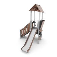Spielturm mit Rutsche, Treppe und Kletterwand - STEEL+ 1702 – Bild 6
