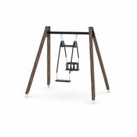Schaukel mit Schaukelsitz und Kleinkindsitz - WOODEN SWING WD0520 – Bild 7
