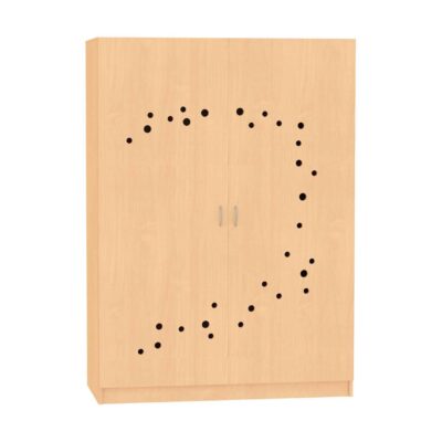 Liegepolster- und Deckenschrank mit Türen