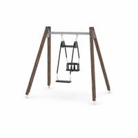 Schaukel mit Schaukelsitz und Kleinkindsitz - WOODEN SWING WD0520 – Bild 6