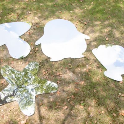 4er-Set Spiegel-Elemente für Drinnen und Draußen