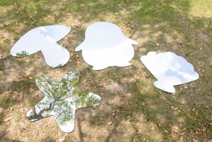 4er-Set Spiegel-Elemente für Drinnen und Draußen1