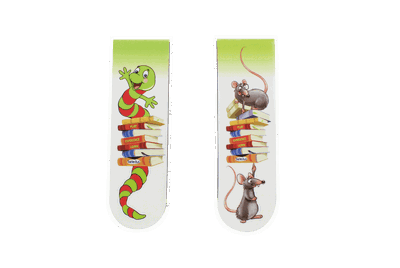 Magnetisches Lesezeichen, 2 Styles; gemischt gepackt