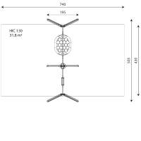 Schaukel mit Schaukelsitz und Vogelnest - WOODEN SWING WD1492 – Bild 9