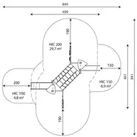 Spielturm mit Rutsche, Wackelbrücke und Kletterelementen - STEEL+ 1706 – Bild 7