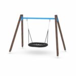 Schaukel mit Vogelnest – WOODEN SWING WD1423-1 - 63be wd1423 1c31s