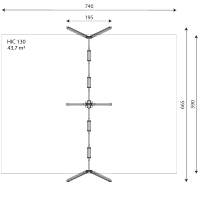 4er Schaukel mit Schaukelsitzen - WOODEN SWING WD1424-1 – Bild 9