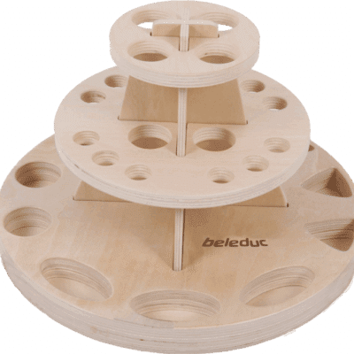 Drehbarer Materialständer mit drei Ebenen