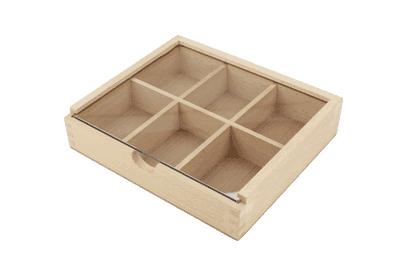 Sortierbox mit Schiebedeckel, klein