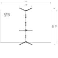 3er Schaukel mit Schaukelsitzen - WOODEN SWING WD1491 – Bild 9