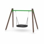 Schaukel mit Vogelnest – WOODEN SWING WD1423-1 - 773d wd1423 1c11s