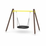 Schaukel mit Vogelnest – WOODEN SWING WD1423-1 - 783f wd1423 1c41s