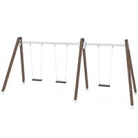 3er Schaukel mit Schaukelsitzen - WOODEN SWING WD1491 – Bild 8
