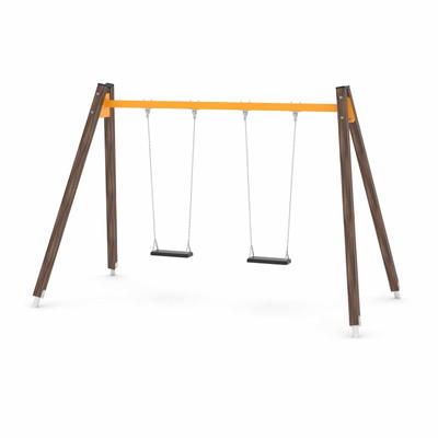 Doppel-Schaukel mit Schaukelsitzen – WOODEN SWING WD1422-1