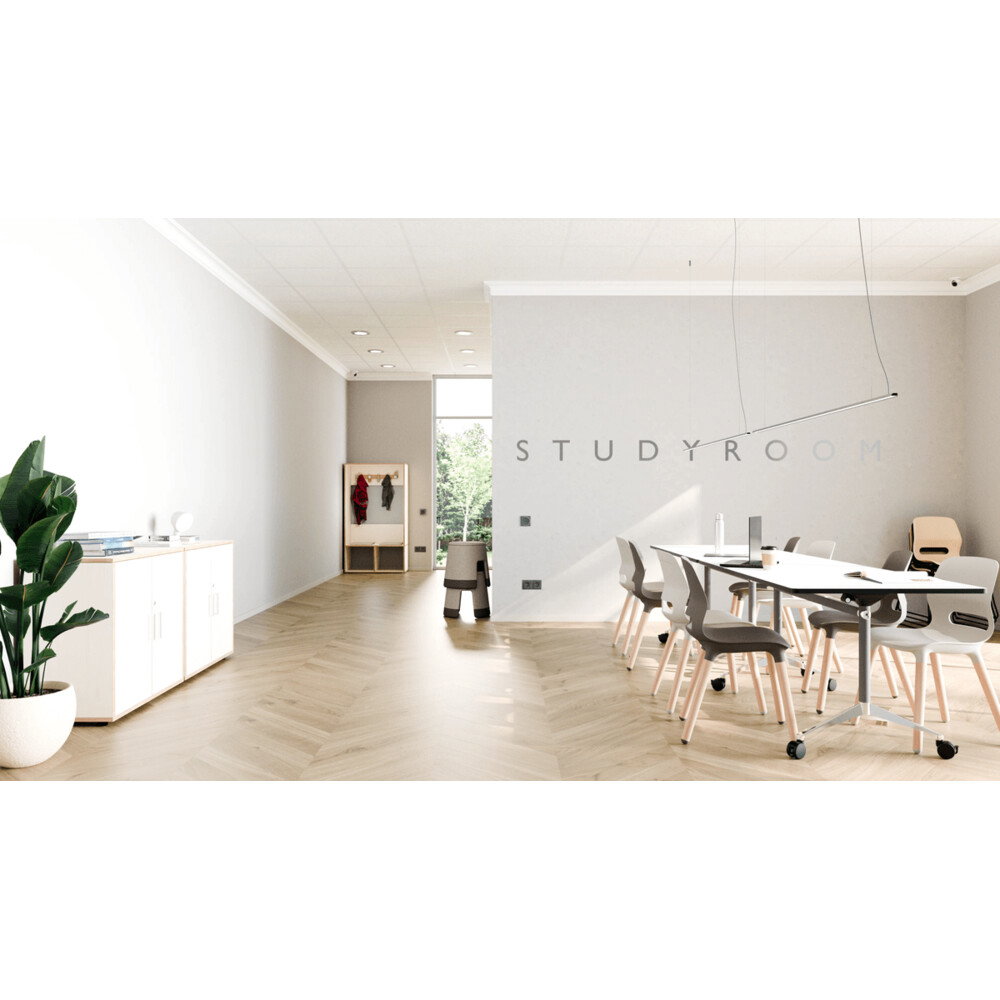 Alufloop – Fahrbarer Klapptisch mit Rollen - Ambient Jun Alufloop Pop Medium 1000