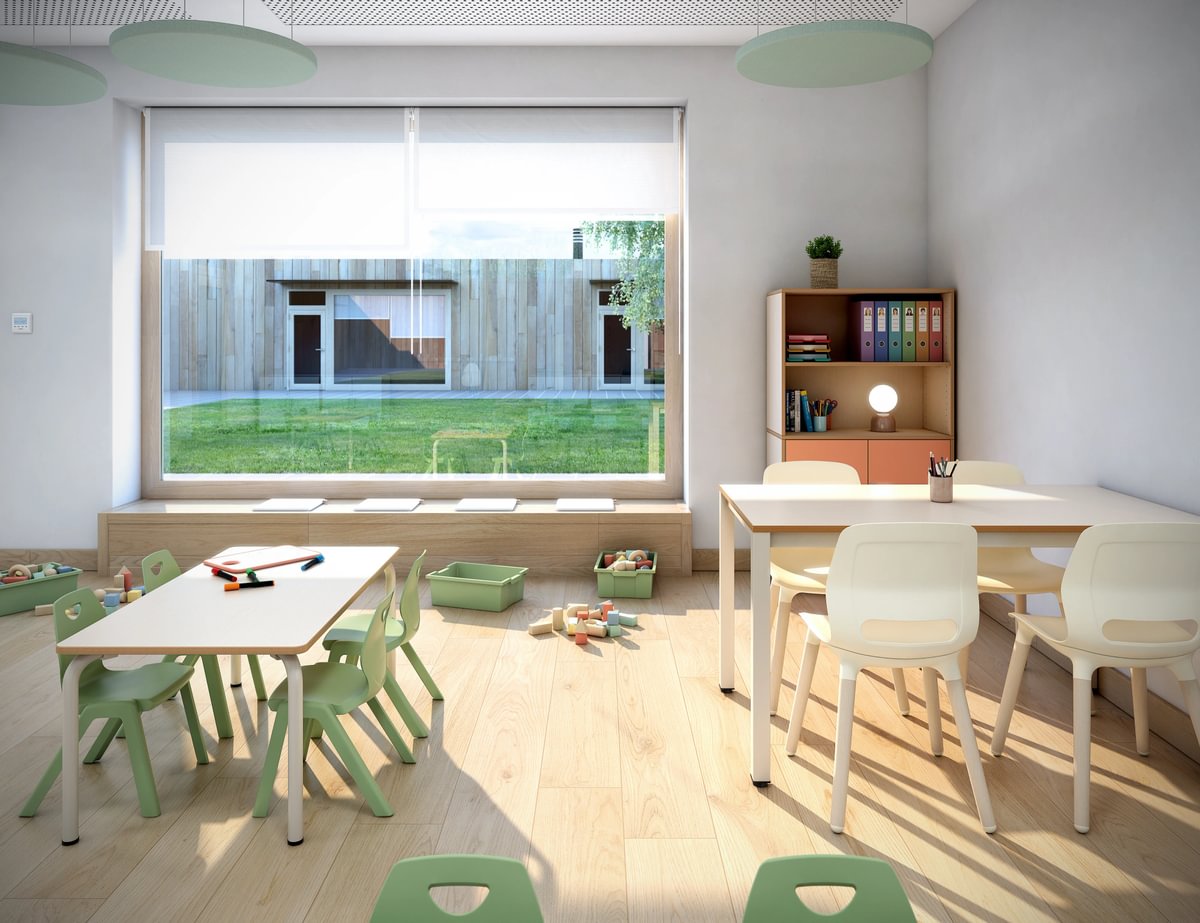 Rechtecktisch Rectangle, Tiefe: 65 cm - Children classroom Medium