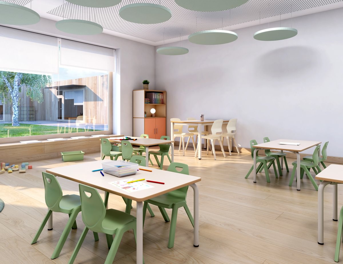 Rechtecktisch Rectangle, Tiefe: 65 cm - Children classroom Medium1