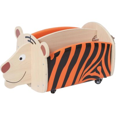 Bücherkiste Tiger, fahrbar