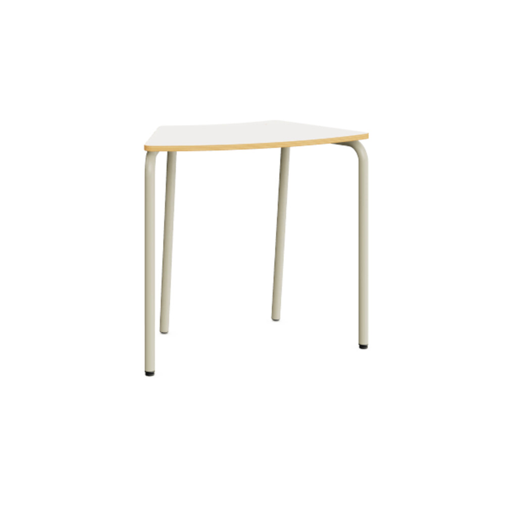 Octa – Einzeltisch mit 2 Rollen und klappbarer Tischplatte - Octa White Small 1000