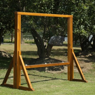 Outdoor Maltafel, transparent, inkl. 4 Standfüße