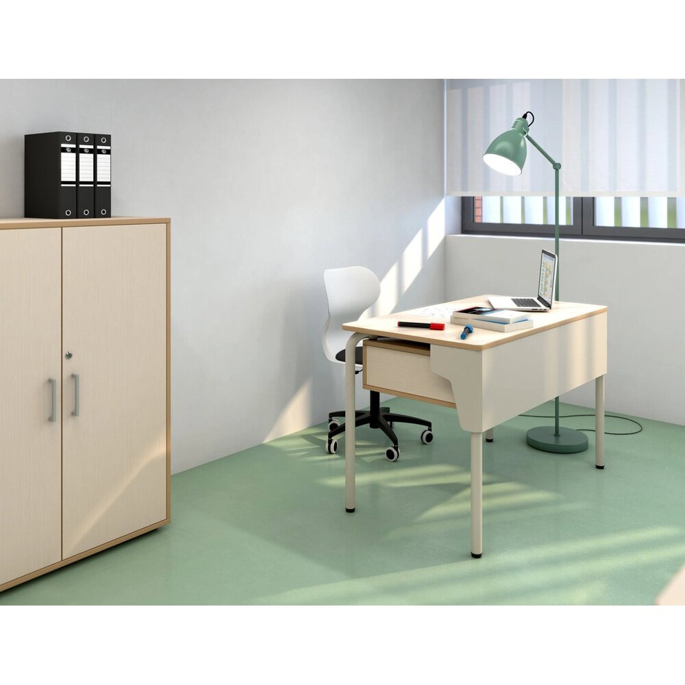 Rectangle Lehrertisch mit Schubfach und Sichtschutzblende - Primary Classroom Medium2 1000