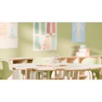 Hexa - Einzeltisch mit 2 Rollen und klappbarer Tischplatte – Bild 9