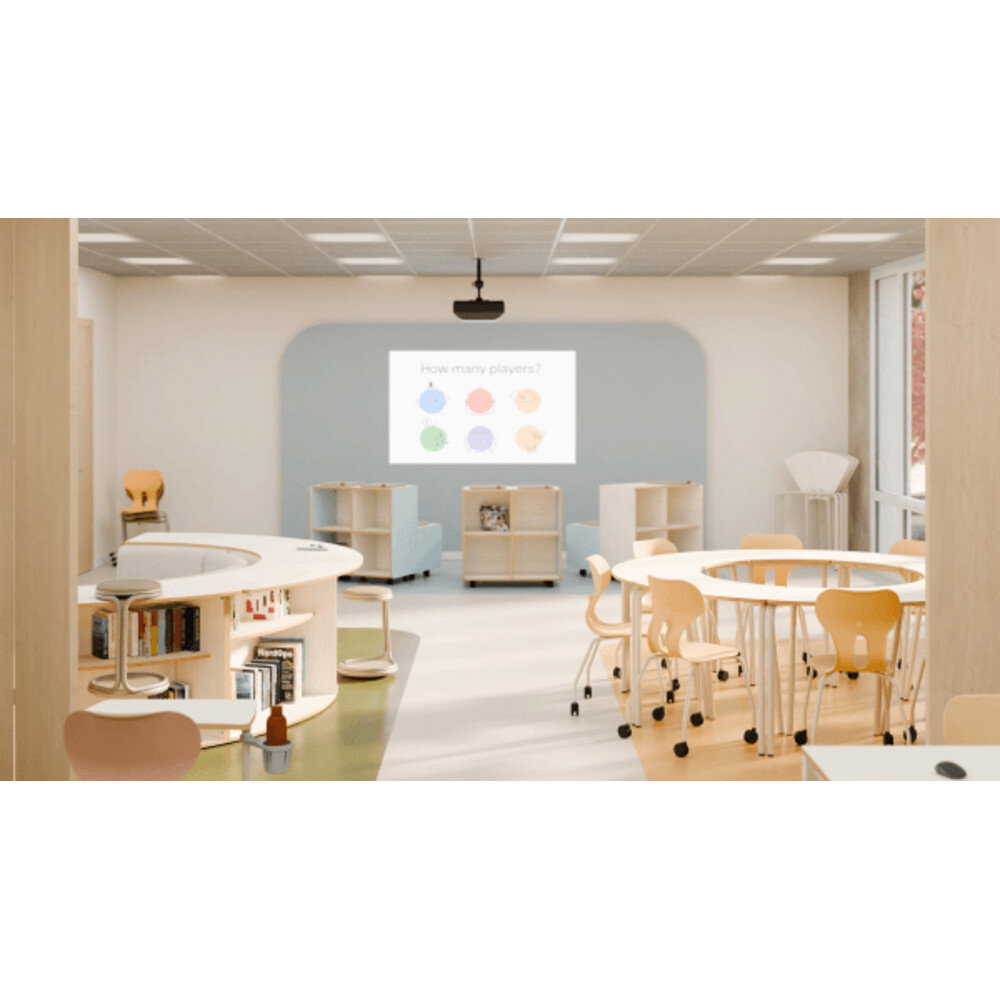 Octa – Einzeltisch mit 2 Rollen und klappbarer Tischplatte - STEAM classroom Small 1000