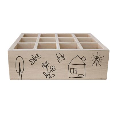 Sortierkasten aus Holz