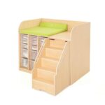 Wickelstation mit Treppe – Version A - Wickelstation – Version A