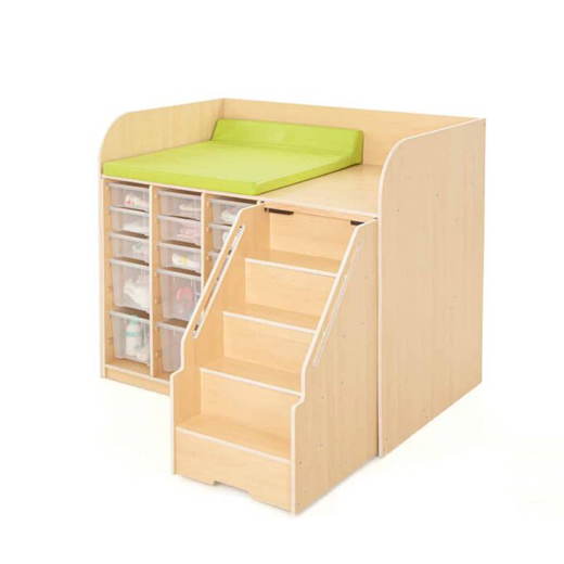 Wickelstation – Version A Wickelstation mit Treppe – Version A - Wickelstation – Version A