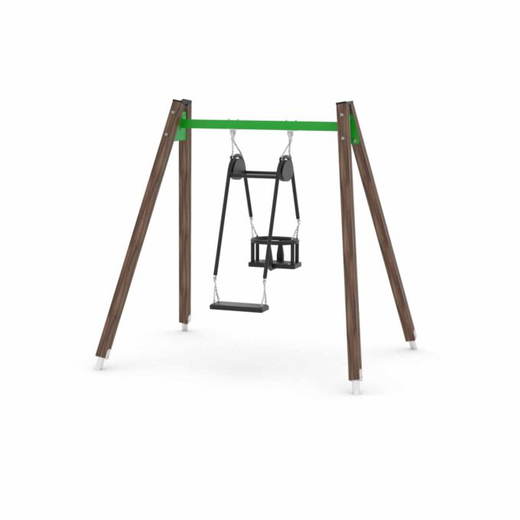 aeed-wd1421c11s Schaukel mit Schaukelsitz und Kleinkindsitz – WOODEN SWING WD0520 - aeed wd1421c11s