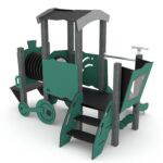 Spielhaus Lokomotive mit Rutsche – RECYCLED RC1551 - b48f rc15512s